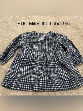 Gingham Baby Dress - 9M
